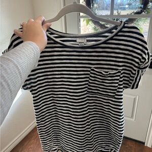 A new day striped muscle tee